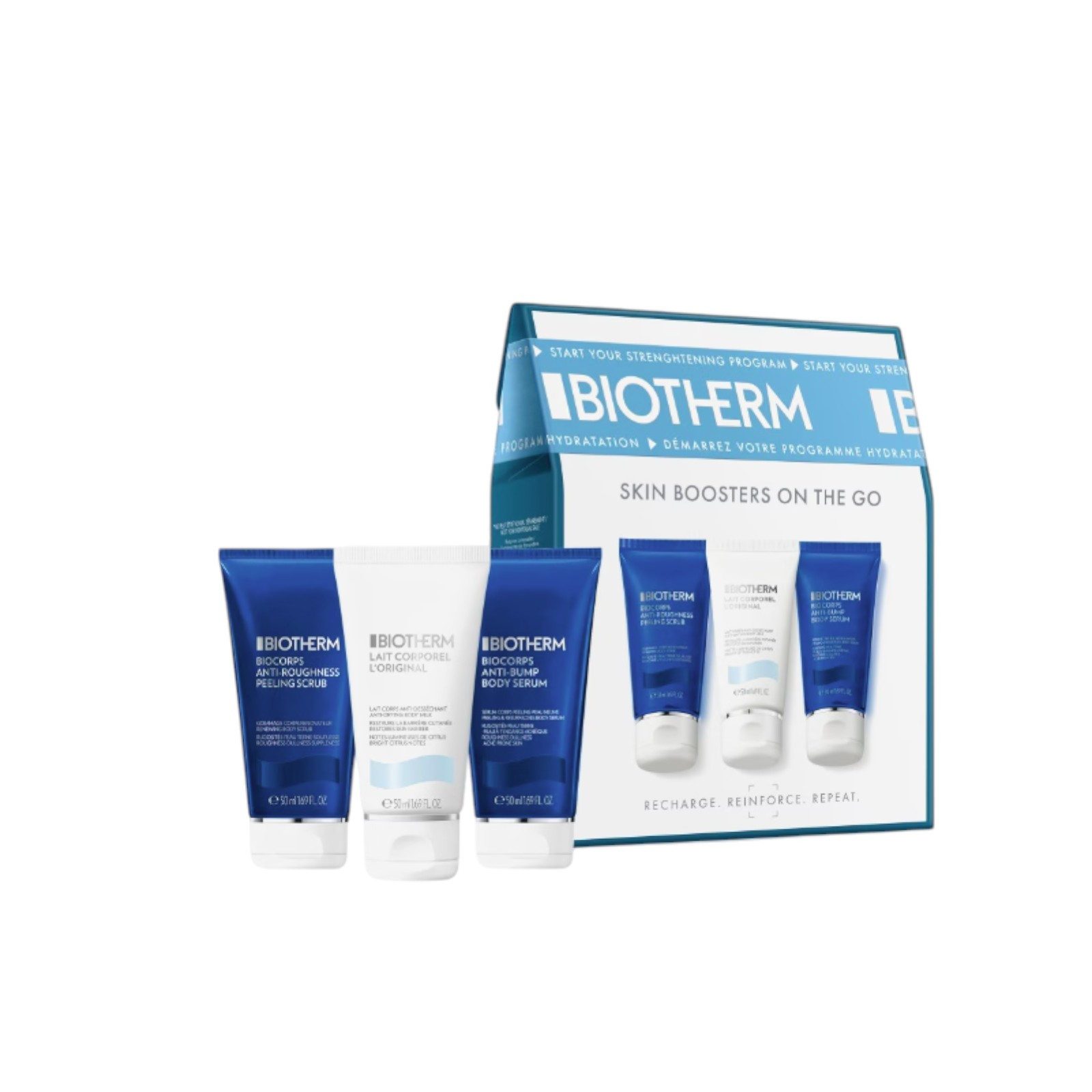 BIOTHERM Körperpflegemittel Biocorps Skin Booster On The Go, 3-tlg.