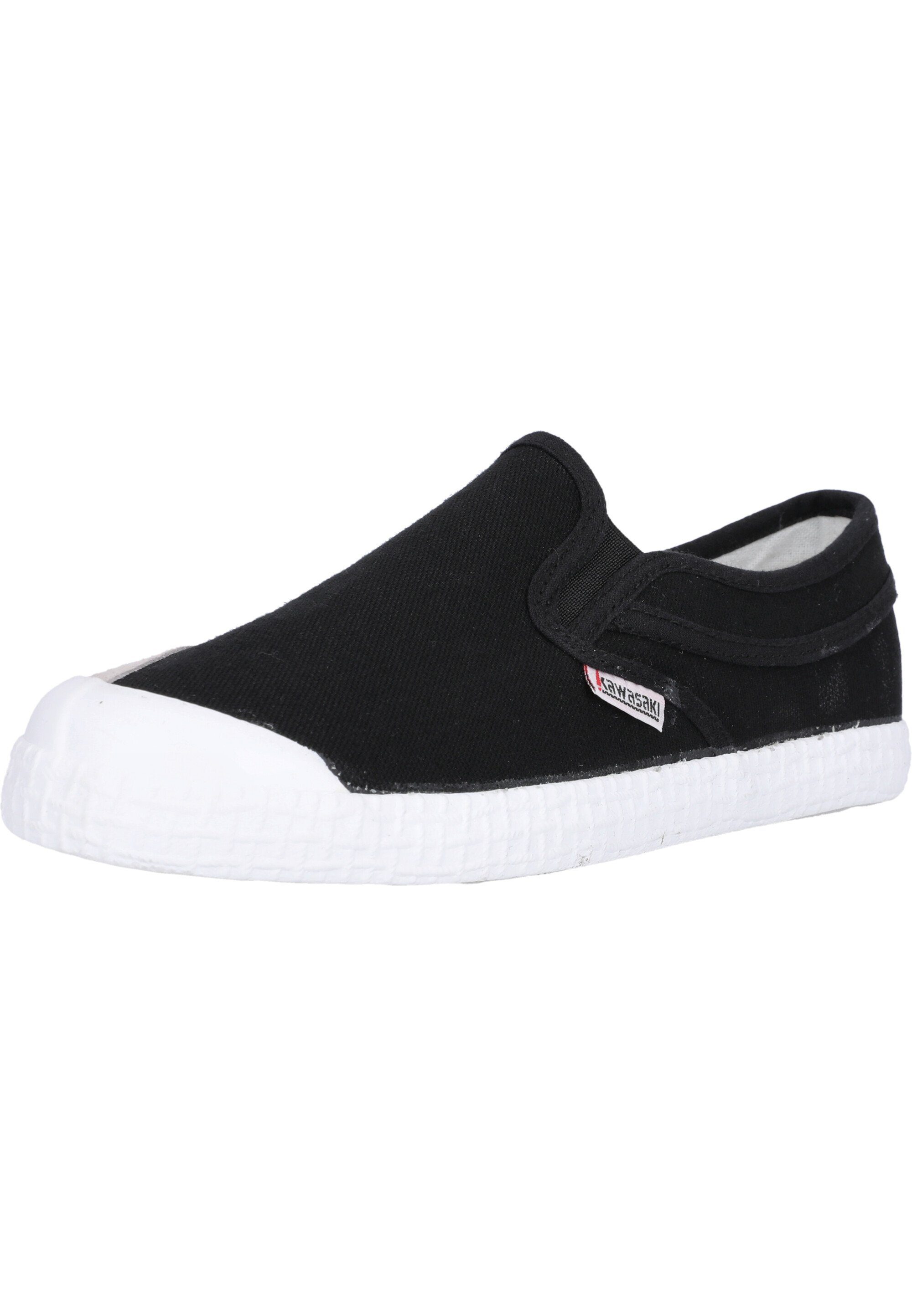 Kawasaki Slip On Sneaker met elastische inzetstukken