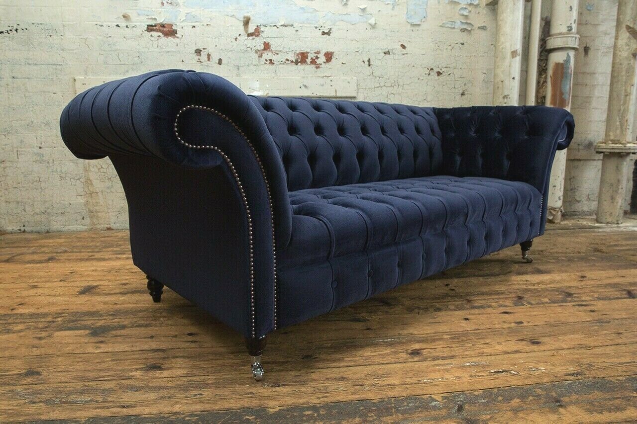 Sofa Sitzer Design cm Chesterfield-Sofa, Chesterfield 225 Sofa JVmoebel 3 Couch