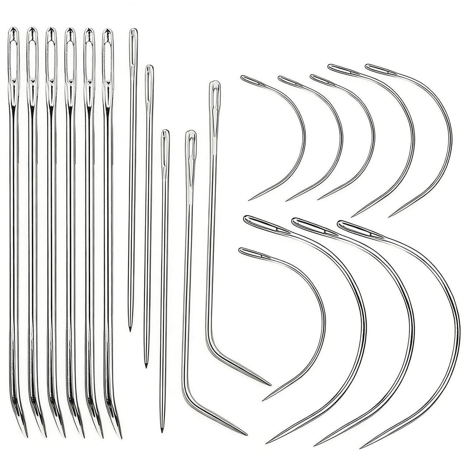 LuxusKollektion Nähnadeln Nähnadeln Set 20-teilig, gerade & gebogen, 20 St.