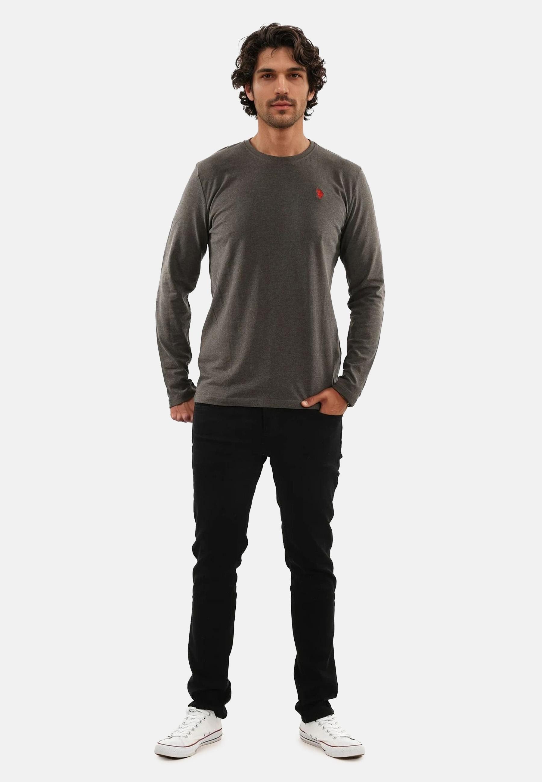 U.S. Polo Assn. Longsleeve Longsleeve USAaron – Herren Langarmshirt mit Log günstig online kaufen