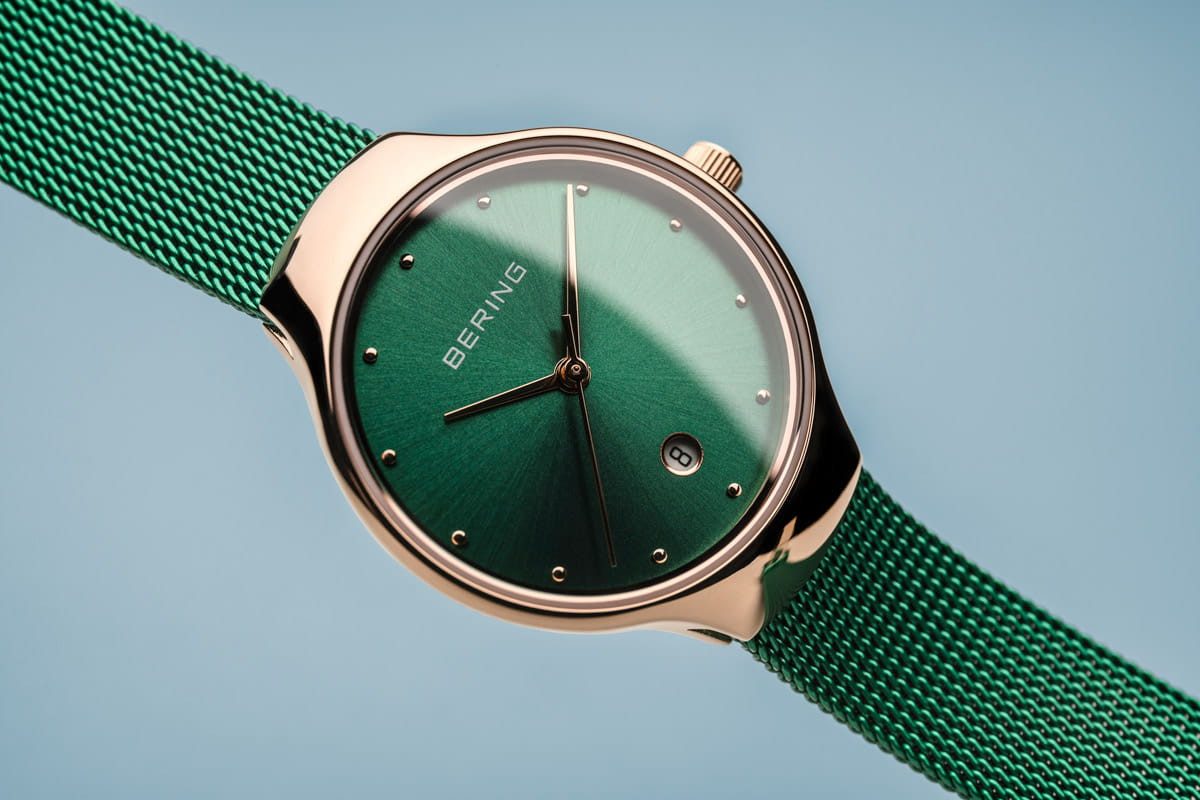 Bering Quarzuhr Green Lights