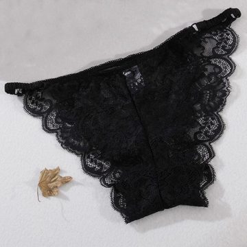 ZWY Bikinislip Damen Unterhosen Spitzen-reizvolle Unterwäsche-Schlüpfer-Nahtlose