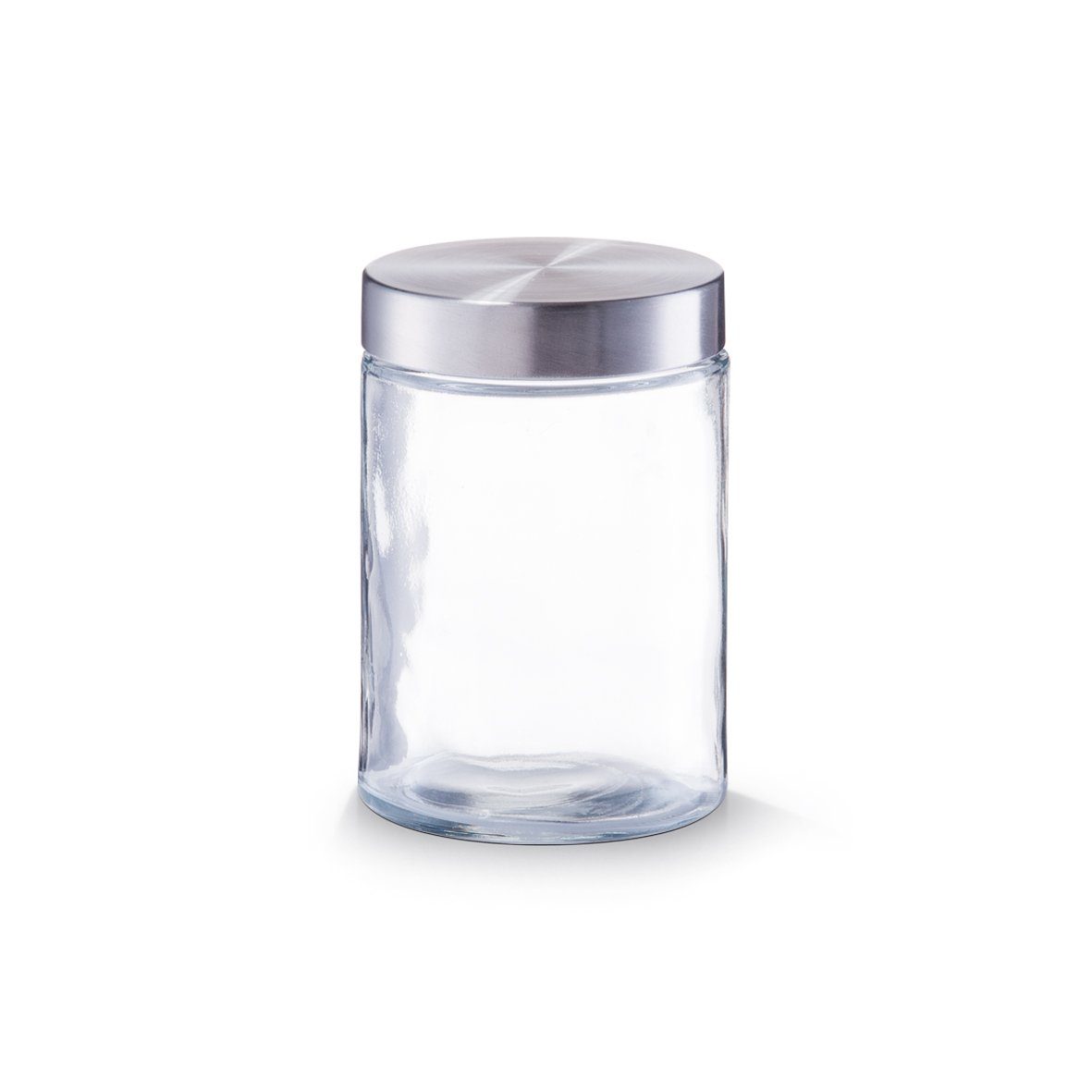 Ø11 16,5 Glas/Edelstahl, transparent, Present 1160 Vorratsglas Zeller m. Glas/Edelstahl, Vorratsglas cm Edelstahldeckel, x ml, 1100 ml,