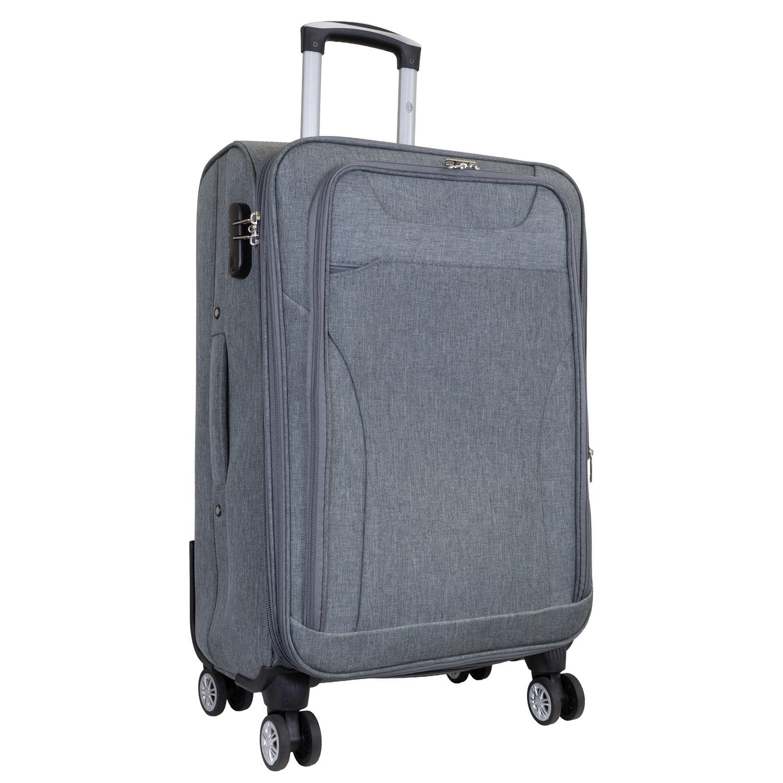 Trendyshop365 Weichgepäck-Trolley Cremona, 4 Rollen