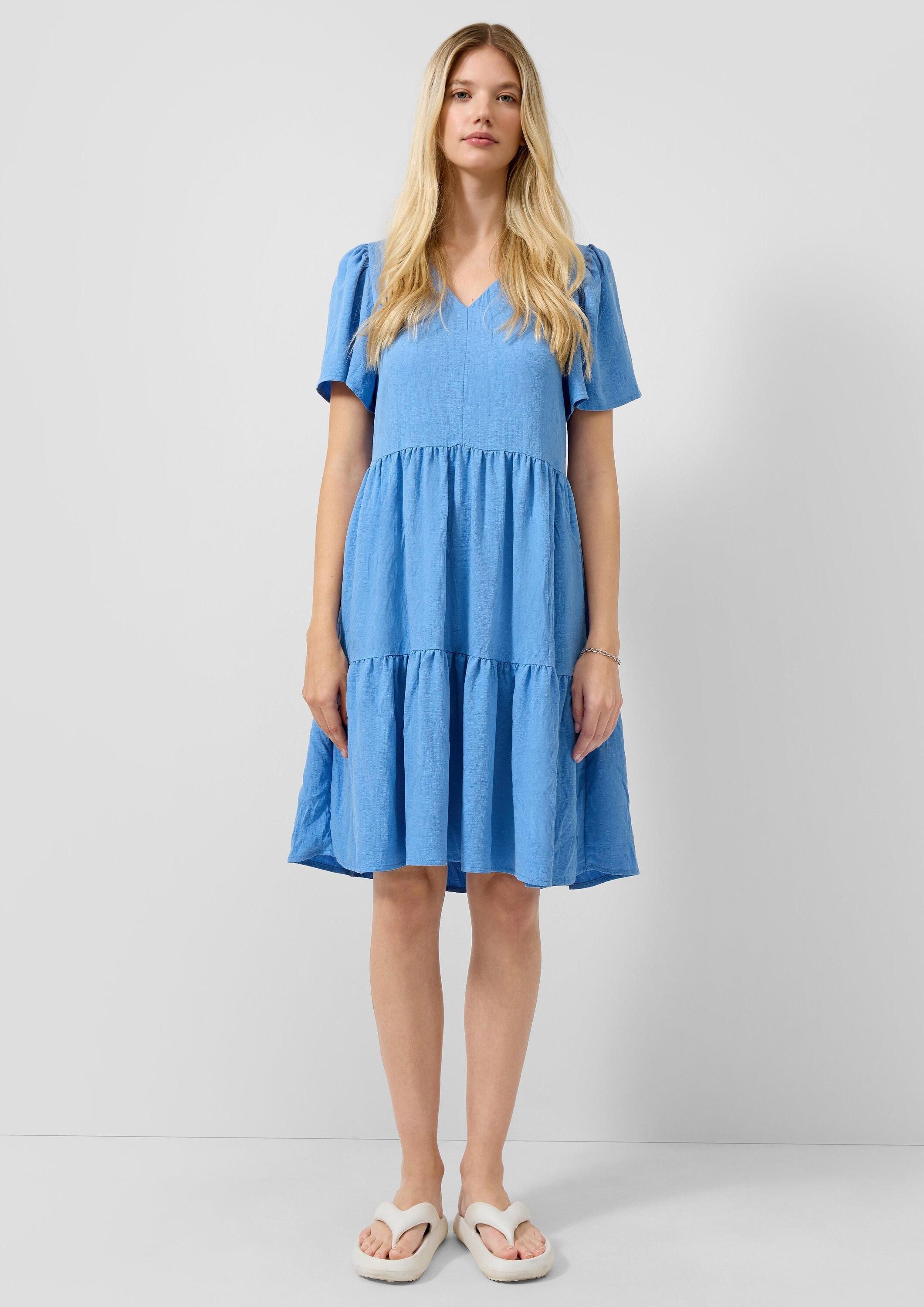 QS Minikleid Kleid Knielanges Stufenkleid