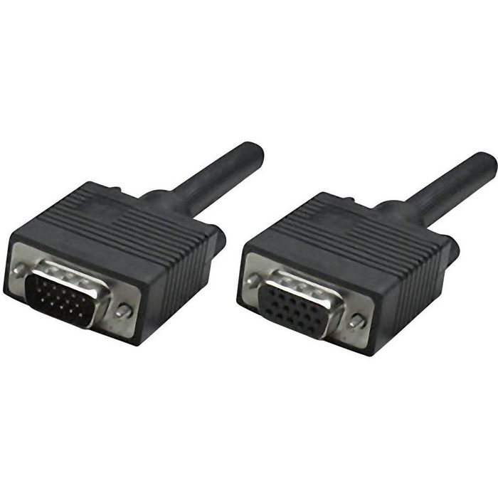 MANHATTAN SVGA-Kabel VGA Stecker an VGA Buchse 3 m HDMI-Kabel (3.00 cm)
