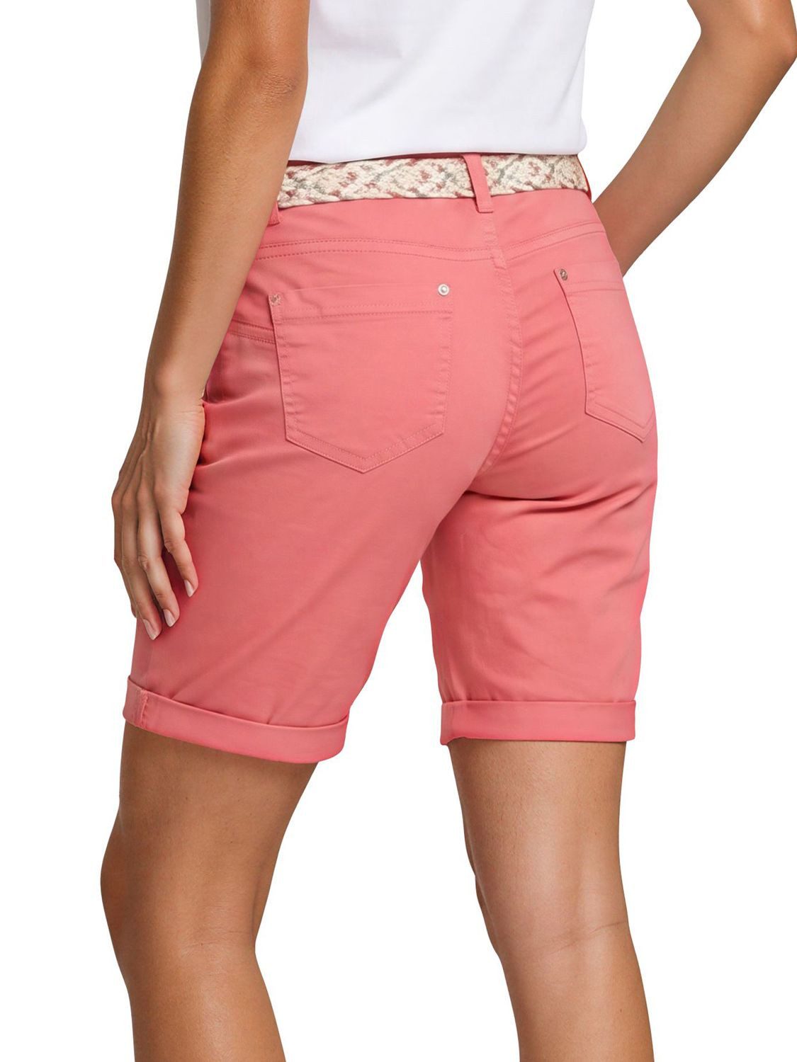 DENIMFY Bermudas Damen Shorts DFPia Regular Fit Chinoshorts mit Gürtel
