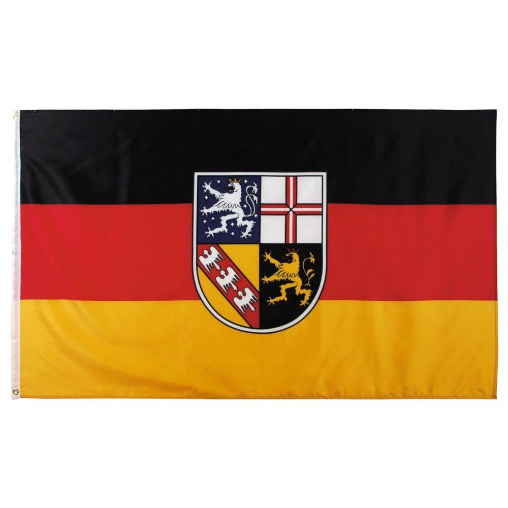 MFH Fahne Fahne 90 x 150 cm - Saarland - schwarz/rot/gelb