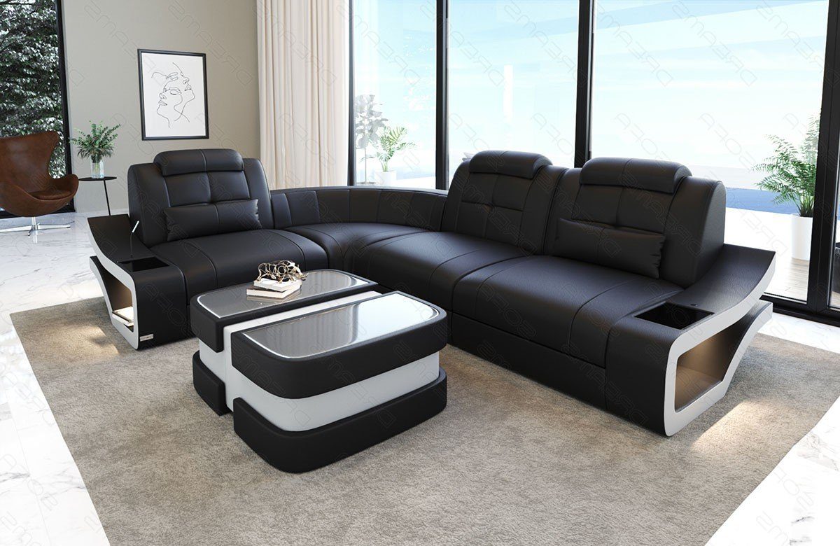 Sofa Dreams Ecksofa Leder Sofa Couch günstig online kaufen