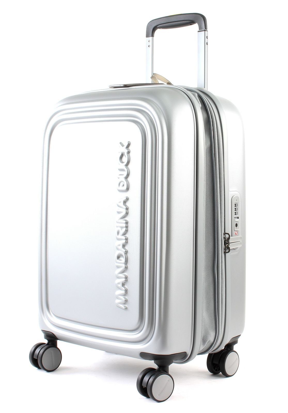 Mandarina Duck Hartschalen-Trolley Logoduck +, Silver Rollen 4