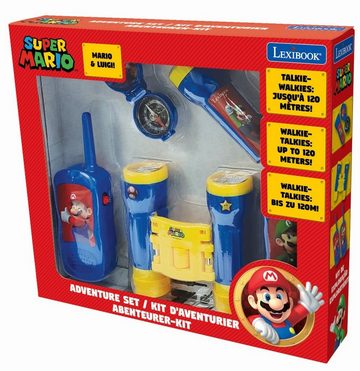 Lexibook® Walkie Talkie Super Mario Abenteuerset mit 2 Walkie Talkies, Fernglas, Taschenlampe