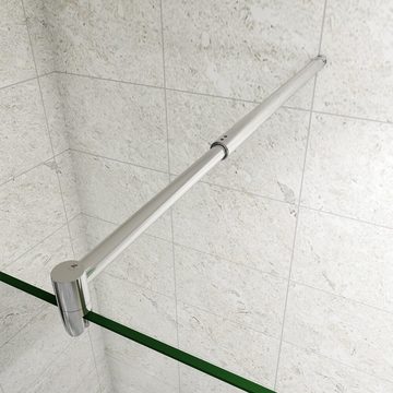 duschspa Duschwand 10mm Nano Glas Duschwand Duschkabine Walk in Dusche Duschtrennwand, Einscheibensicherheitsglas, Sicherheitsglas, (Set), Glas, Nano Glas