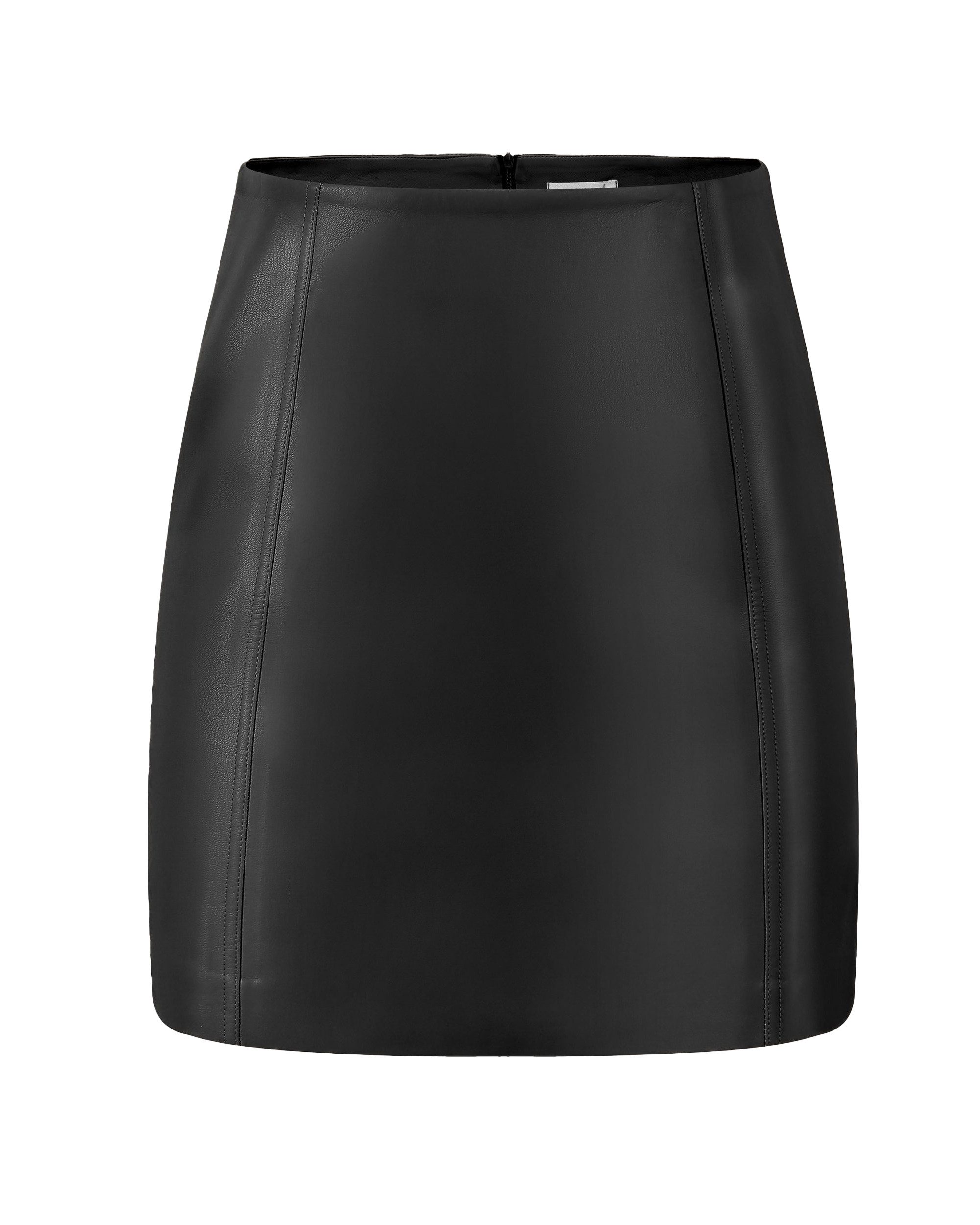 SASSYCLASSY Lederrock Rock Damen kurz aus Kunstleder Elegant mit Nähten Fig günstig online kaufen