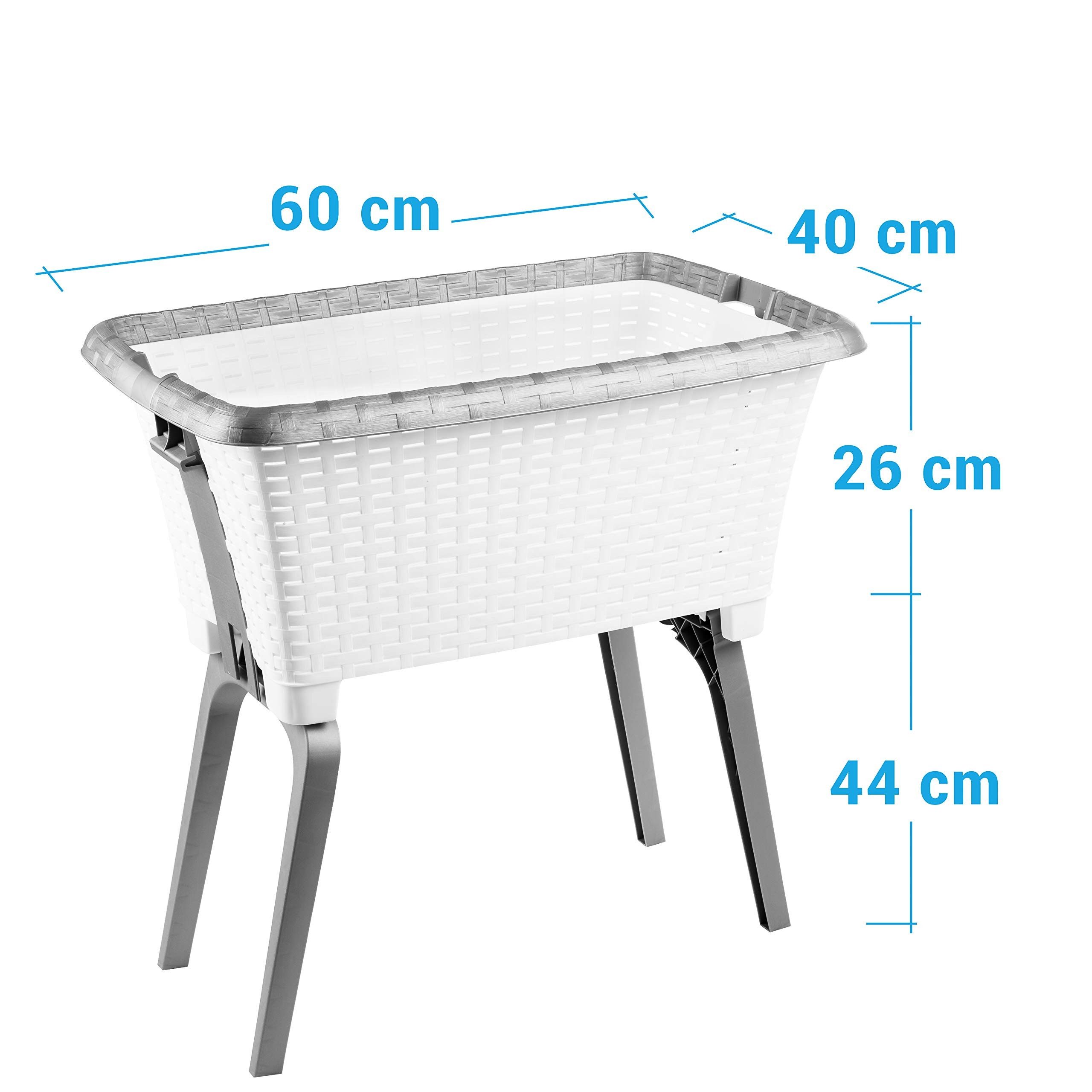 Centi Wäschewanne Erhöhter Wäschekorb in Rattan-Optik, günstig online kaufen