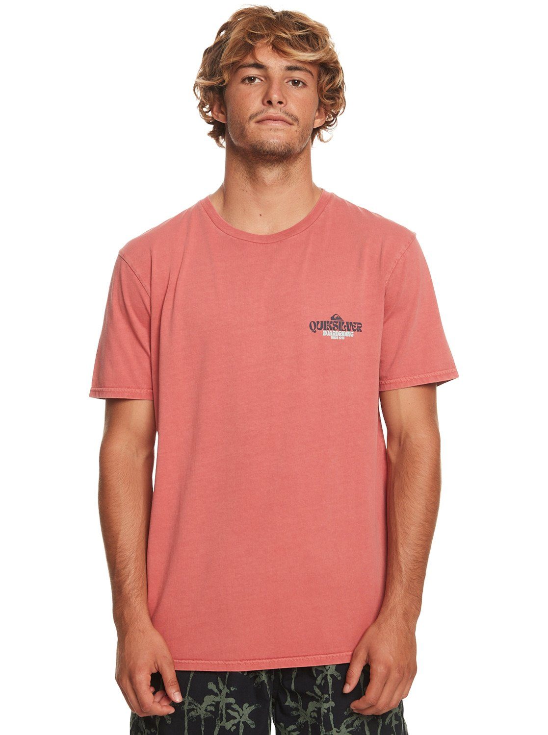 Quiksilver T-Shirt Bold Move Mineral Red
