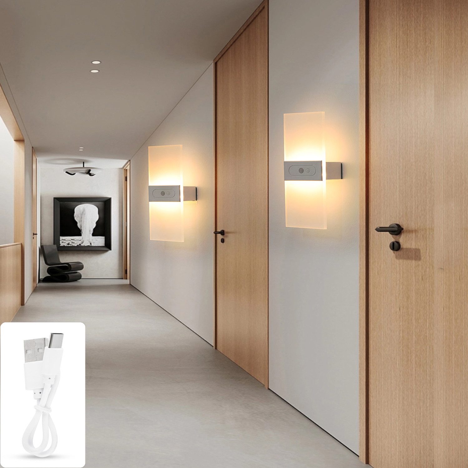 oyajia LED Wandleuchte Moderne Wandleuchte Innen, günstig online kaufen