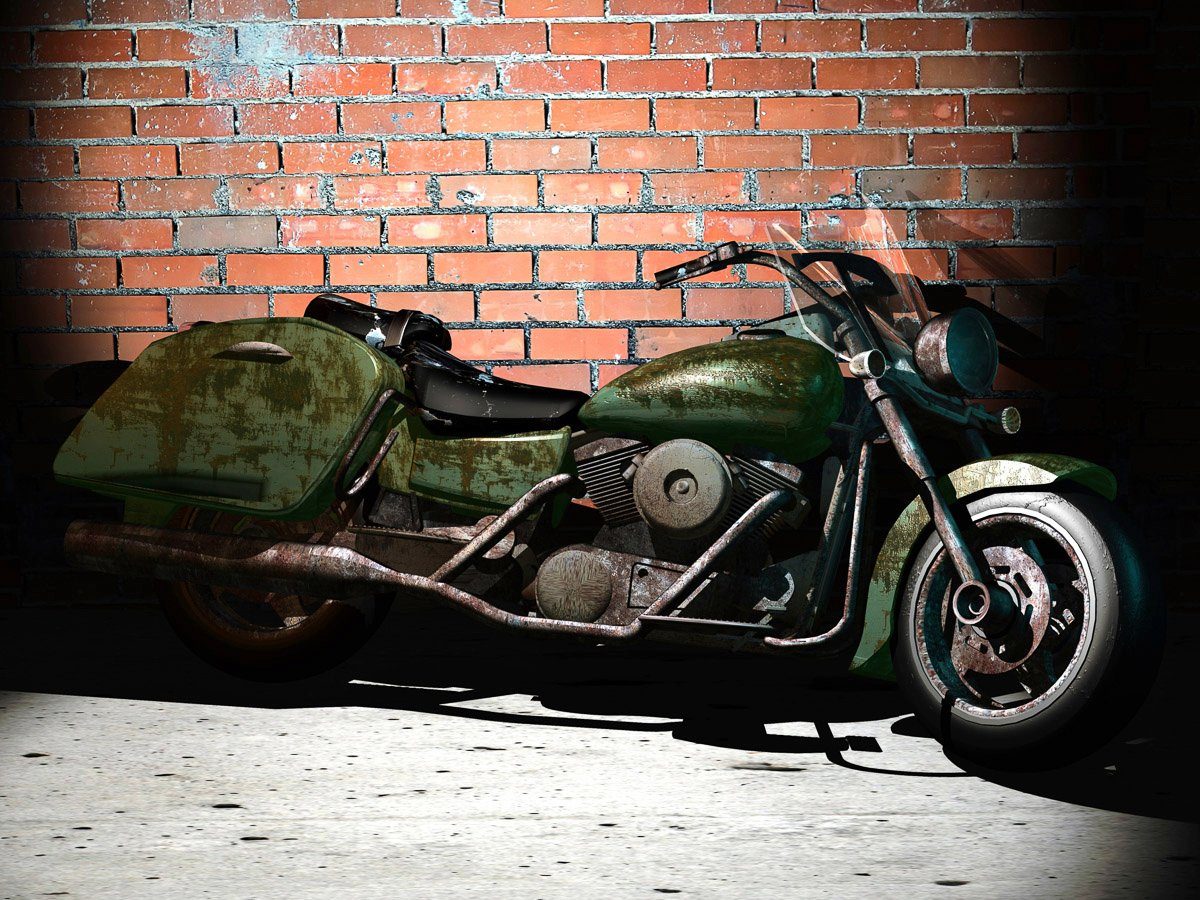 Fototapete Motorrad
