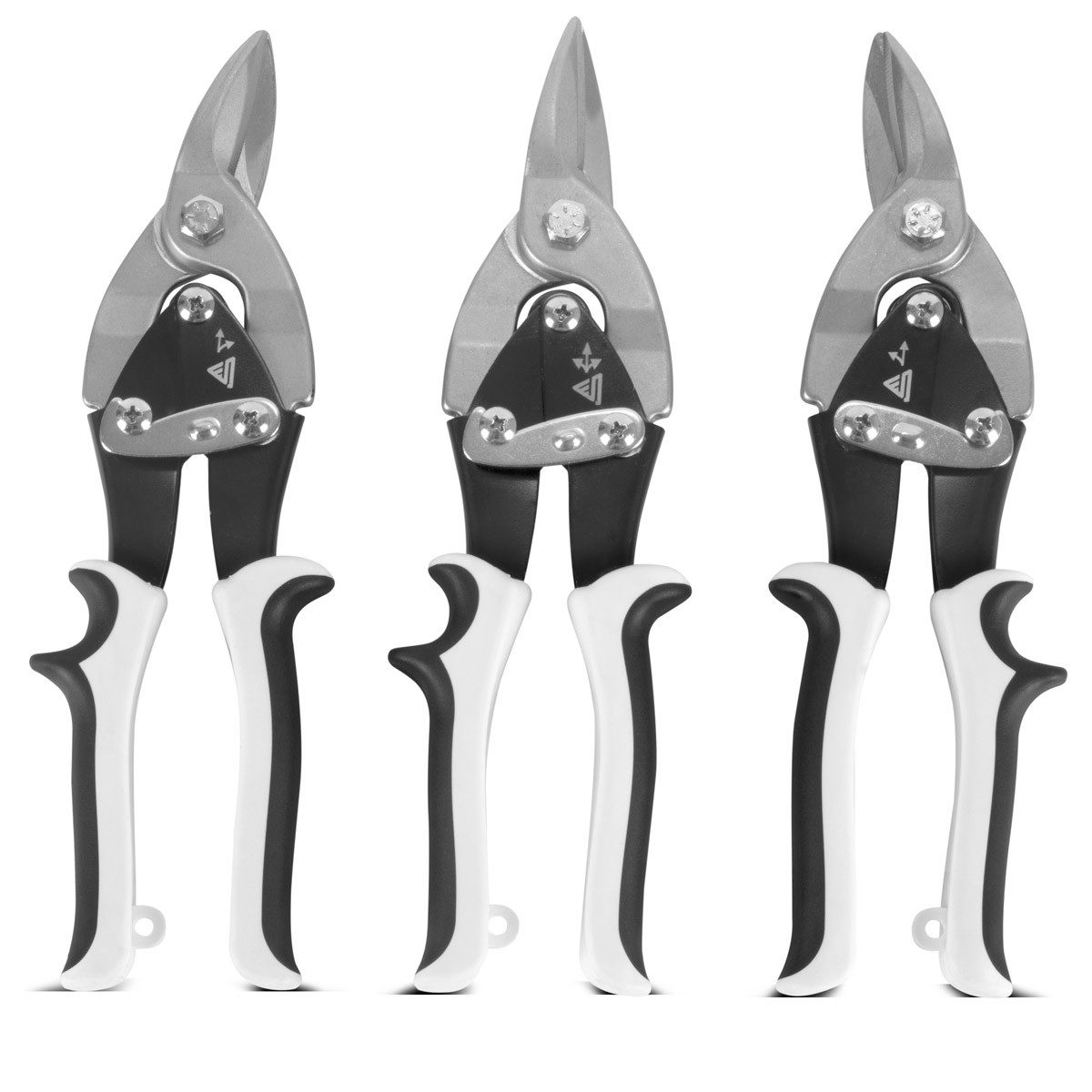 STAHLWERK Blechschere gerader linker rechter Schnitt Metallschere Blechschneider, (Packung, 3-tlg., Set), zum professionellen Schneiden von Metallblechen – Bild 5 von 5