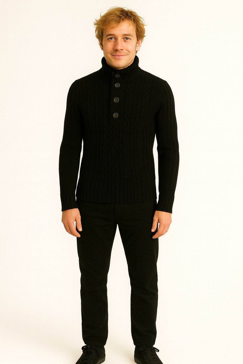 Banco Strickpullover Herren Pullover Winter Rollkragen günstig online kaufen