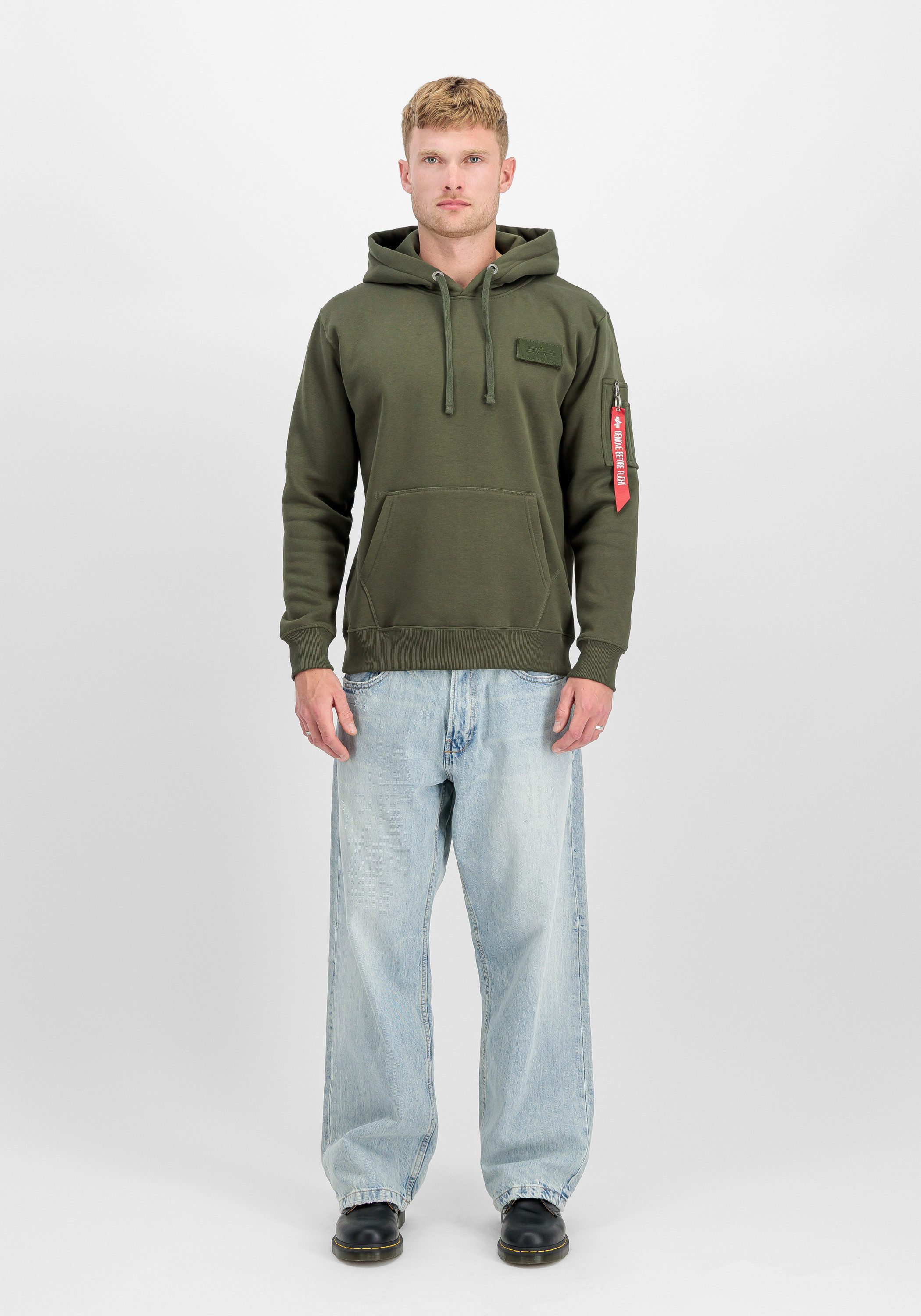 Alpha Industries Hoodie Red Stripe Hoodie