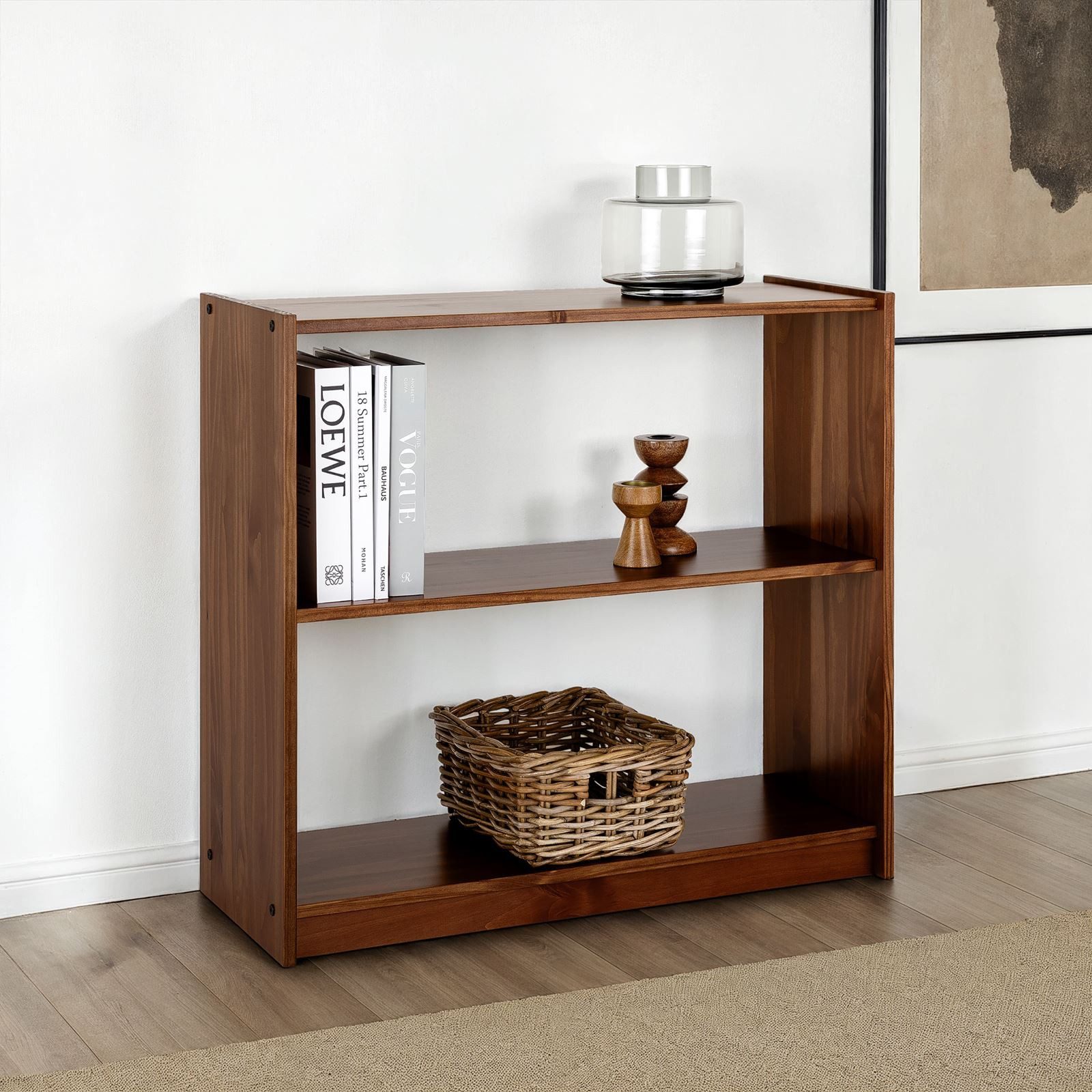 IDIMEX Bücherregal STANDREAL, Bücherregal mit 3 Böden aus Kiefer Massivholz günstig online kaufen