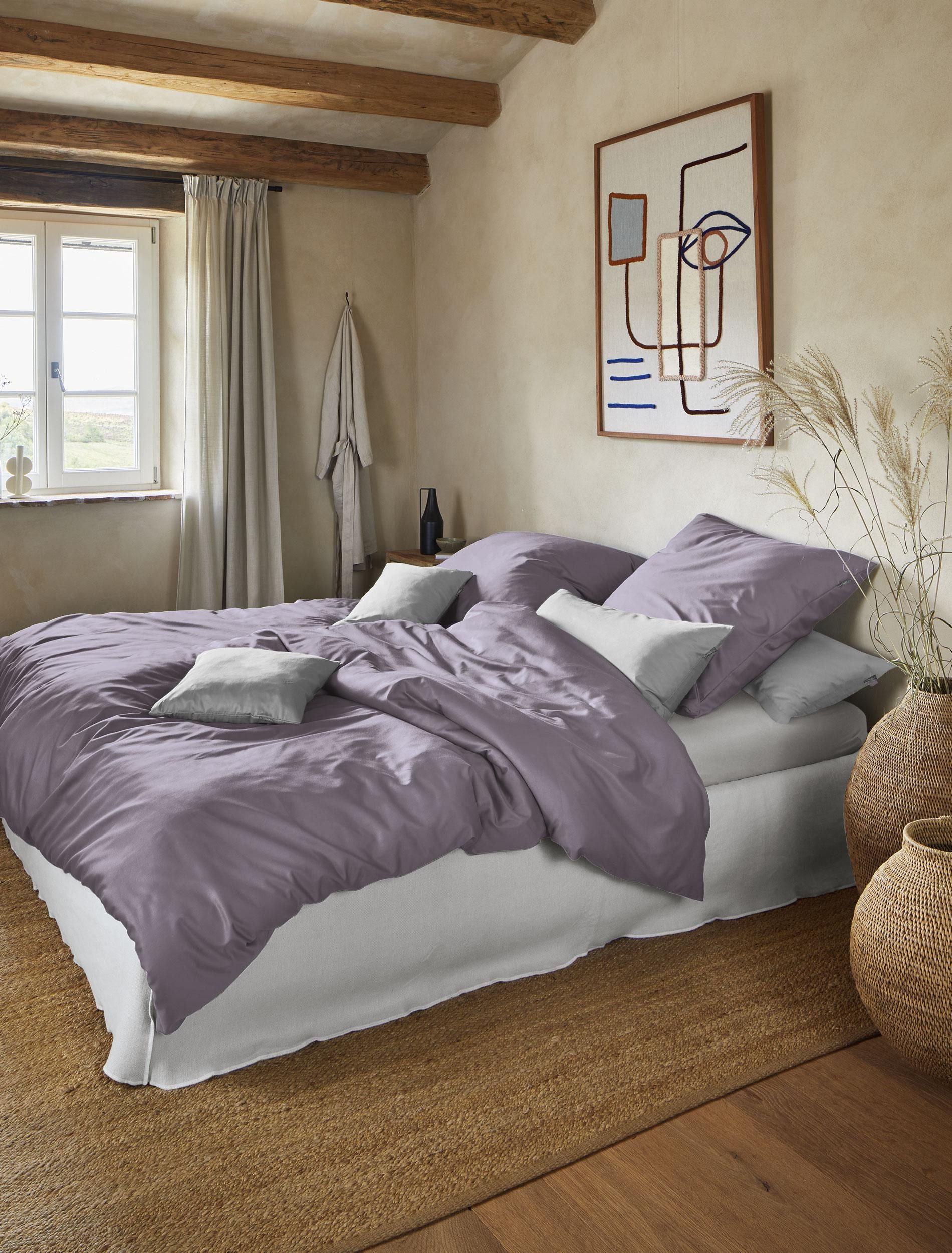 Irisette Bettwäsche Paris 8000, Mako-Satin, 2 teilig, Hochwertige Premium Bettwäsche