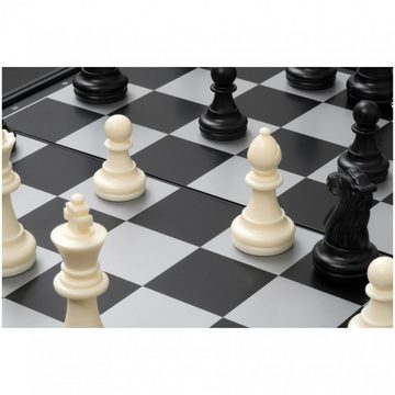 Philos Spiel, Schach Backgammon Dame Set - Kunststoff - Feld 37 mm - magnetisch
