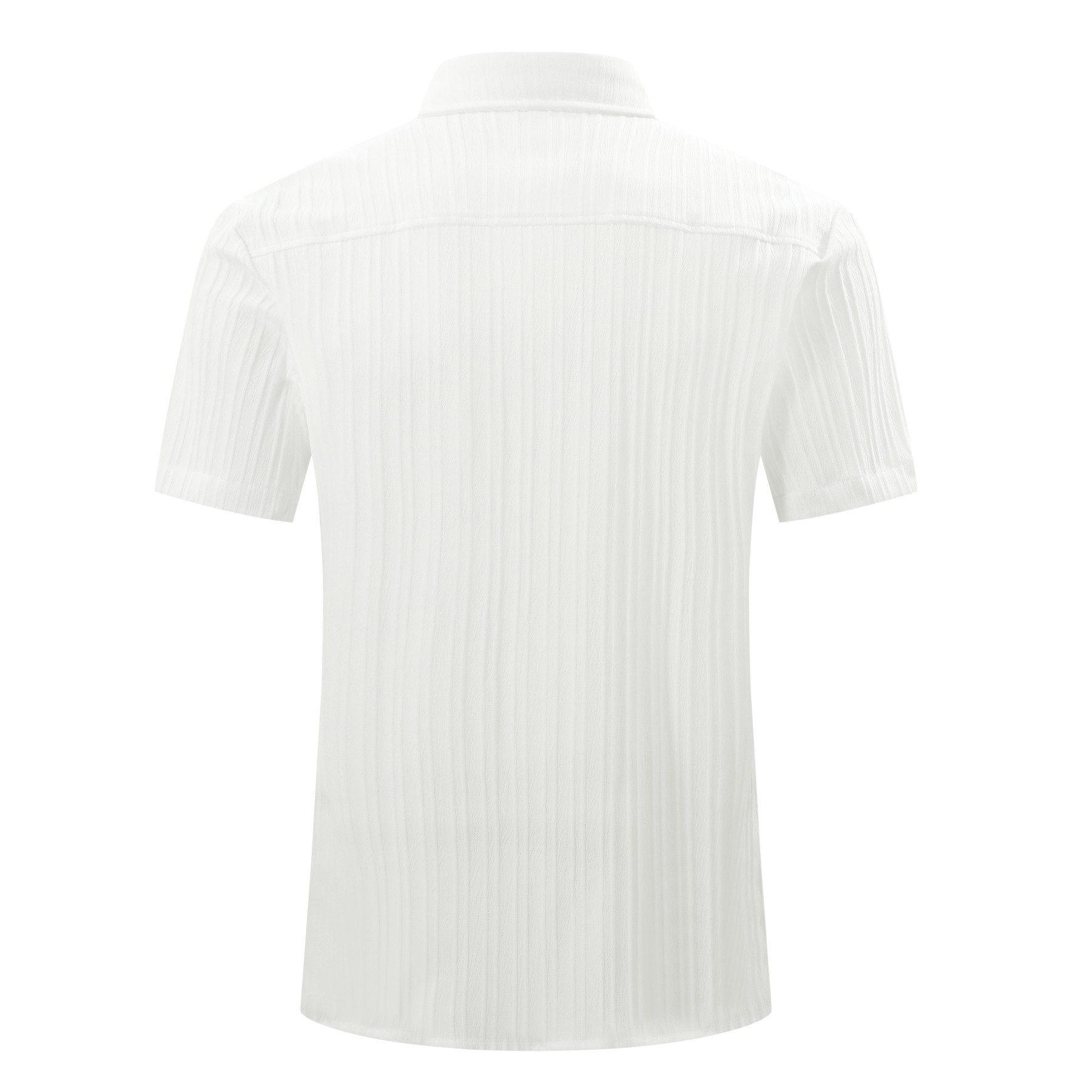 Allthemen Kurzarmhemd Herren Sommerhemd mit 3D Wellenstruktur Freizeithemd Relaxed Fit