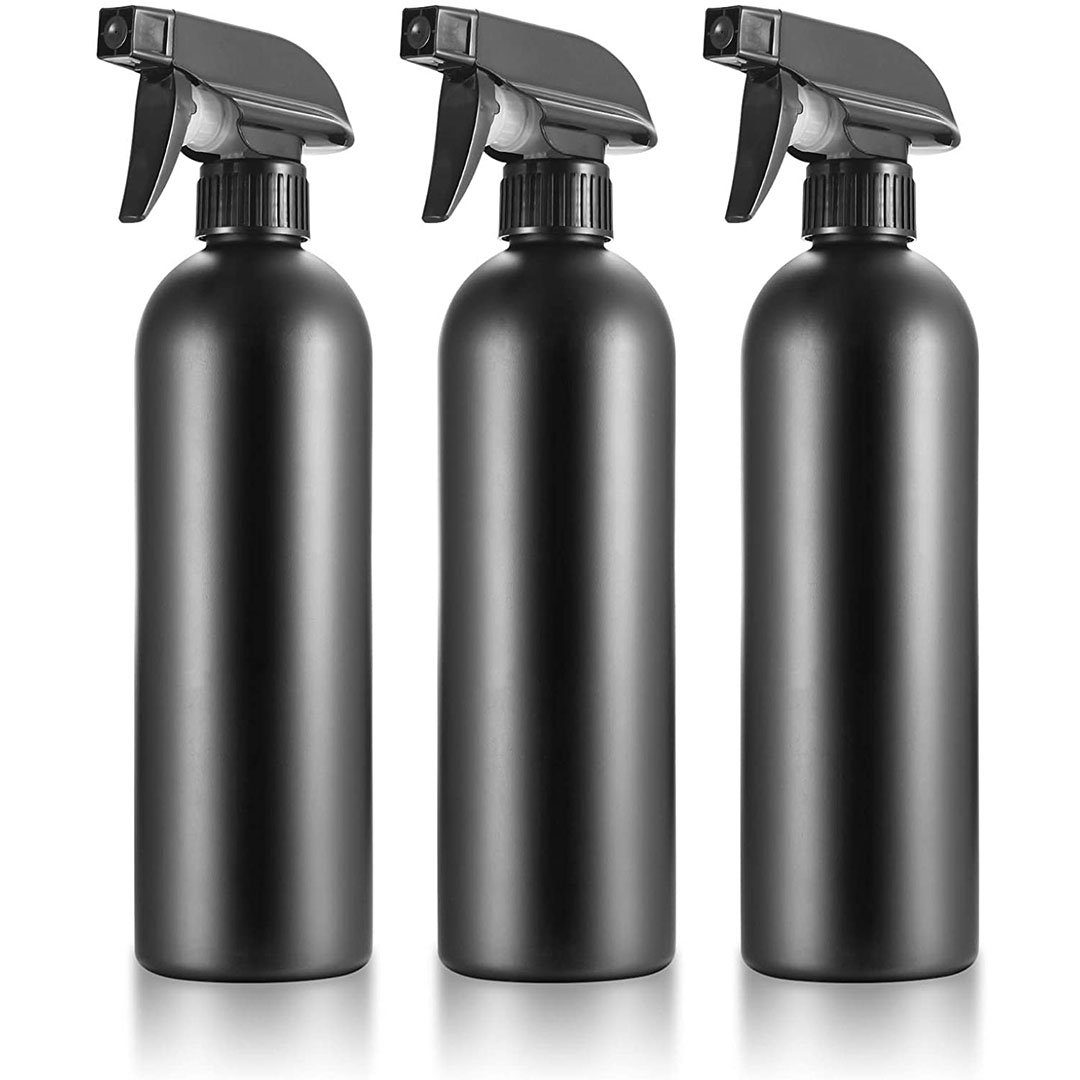 BEARSU Sprühflasche 3 Stück Sprühflaschen 500ml Sprühflaschen Schwarz  Frisiersprühflaschen, (3-tlg., Pumpsprühflasche Zerstäuber Leere  Wassersprühflasche), Zerstäuber für Pflanzen Haare