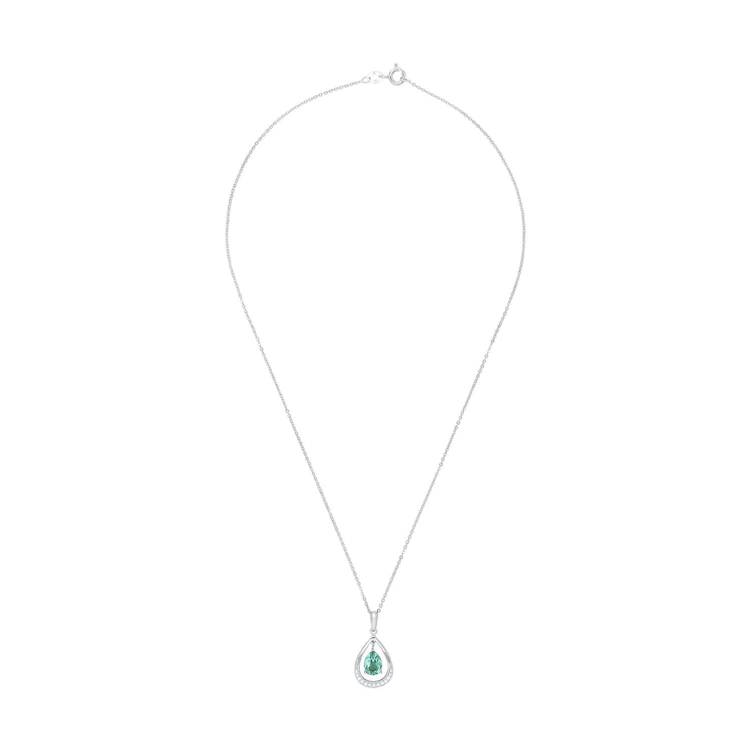 Amor Silberkette Amor Kette mit Anhänger (Kette mit Anhänger, 2-tlg., Kette mit Anhänger)
