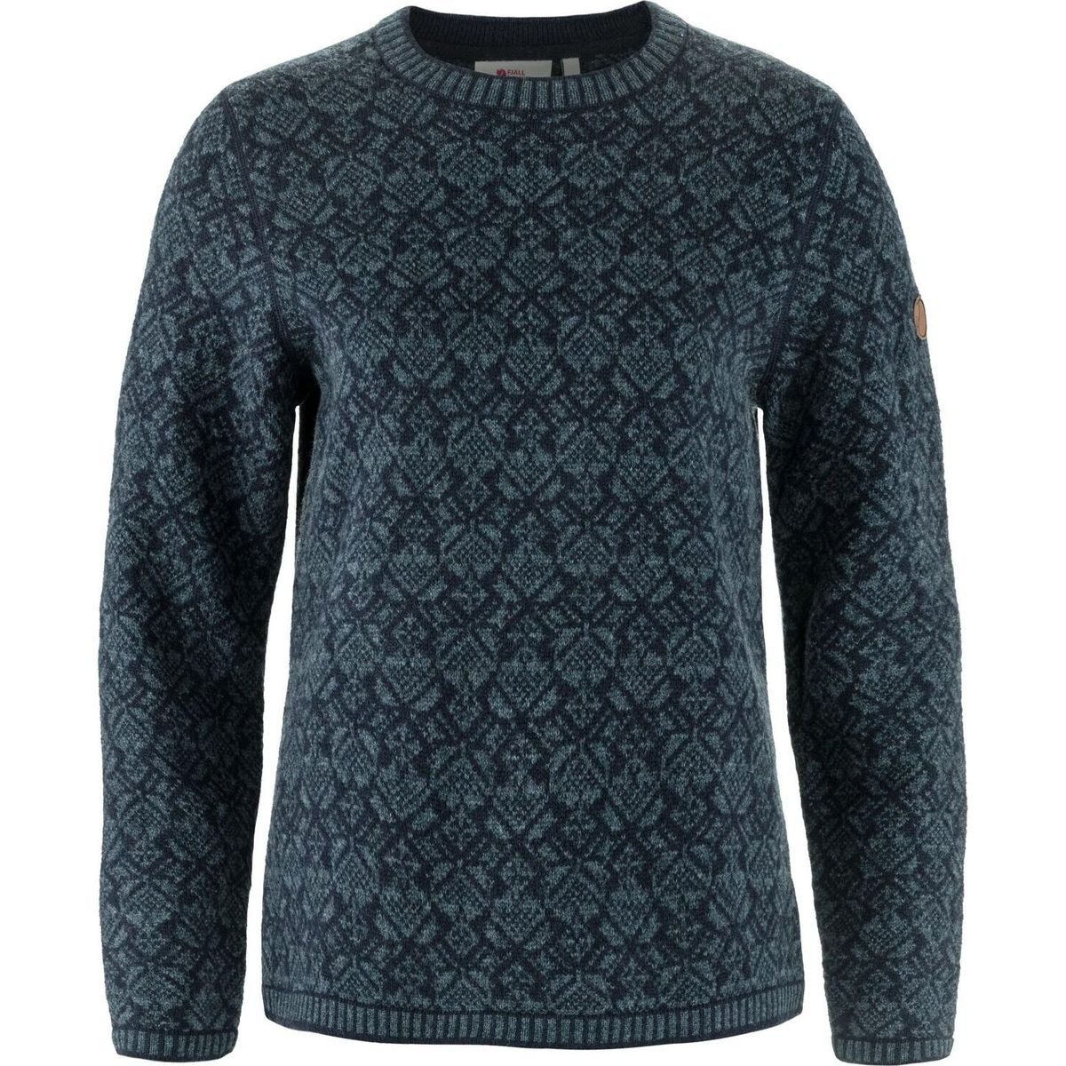 Fjällräven Fleecepullover Snow Round Neck Sweater W Hochwertiger Wollpullover mit skandinavischem Design, ideal für