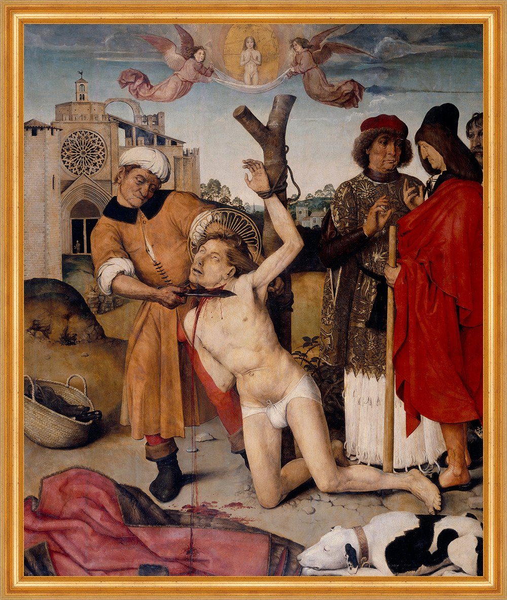 Kunstdruck Martyrdom of Saint Cucuphas Ayne Bru Märtyrertod Engel Religion B A2 0