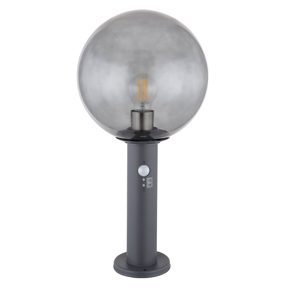 mit Sockelleuchte Gartenlampe Leuchtmittel Außen Standlampe Globo mit nicht Sockelleuchten, Bewegungsmelder inklusive,