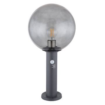 Globo Sockelleuchten, Leuchtmittel nicht inklusive, Gartenlampe mit Bewegungsmelder Standlampe Außen Sockelleuchte mit
