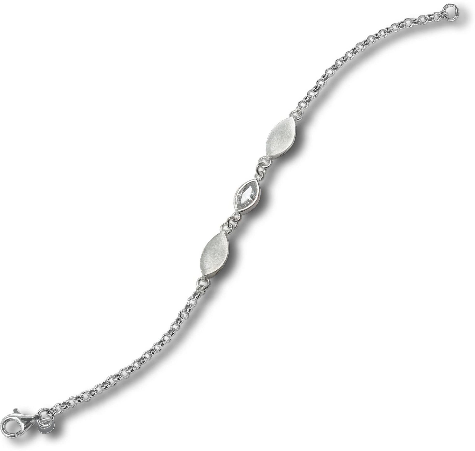 Balia Silberarmband Balia Damen Armband (Blatt) 19,2cm, Zirkonia 925 (Armband), Silber Armband Silber 925 ca