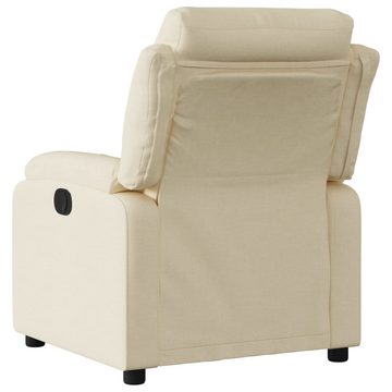 vidaXL Sessel Relaxsessel Elektrisch Creme Stoff (1-St)