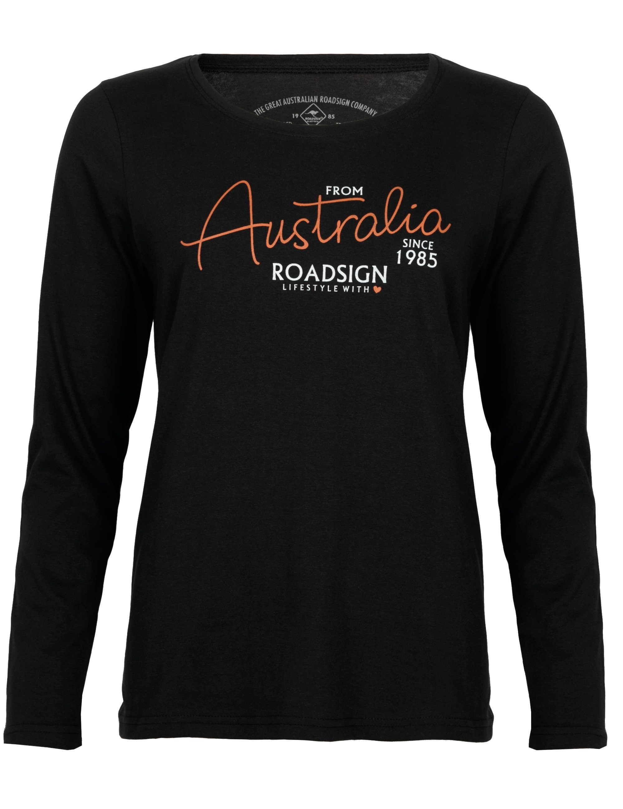 ROADSIGN australia Langarmshirt Australia (1, 1-tlg., 1) mit Aufdruck & Rundhalsausschnitt - aus 100% Baumwolle