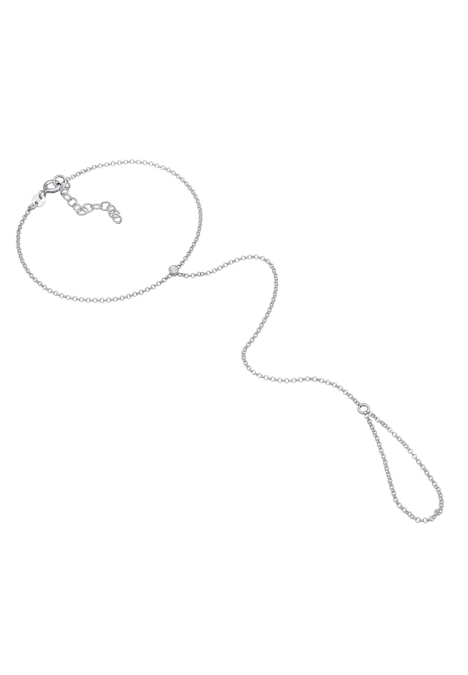Elli Armband Handkette Weiß 925 Silber, mit Kristallen von Swarovski® günstig online kaufen