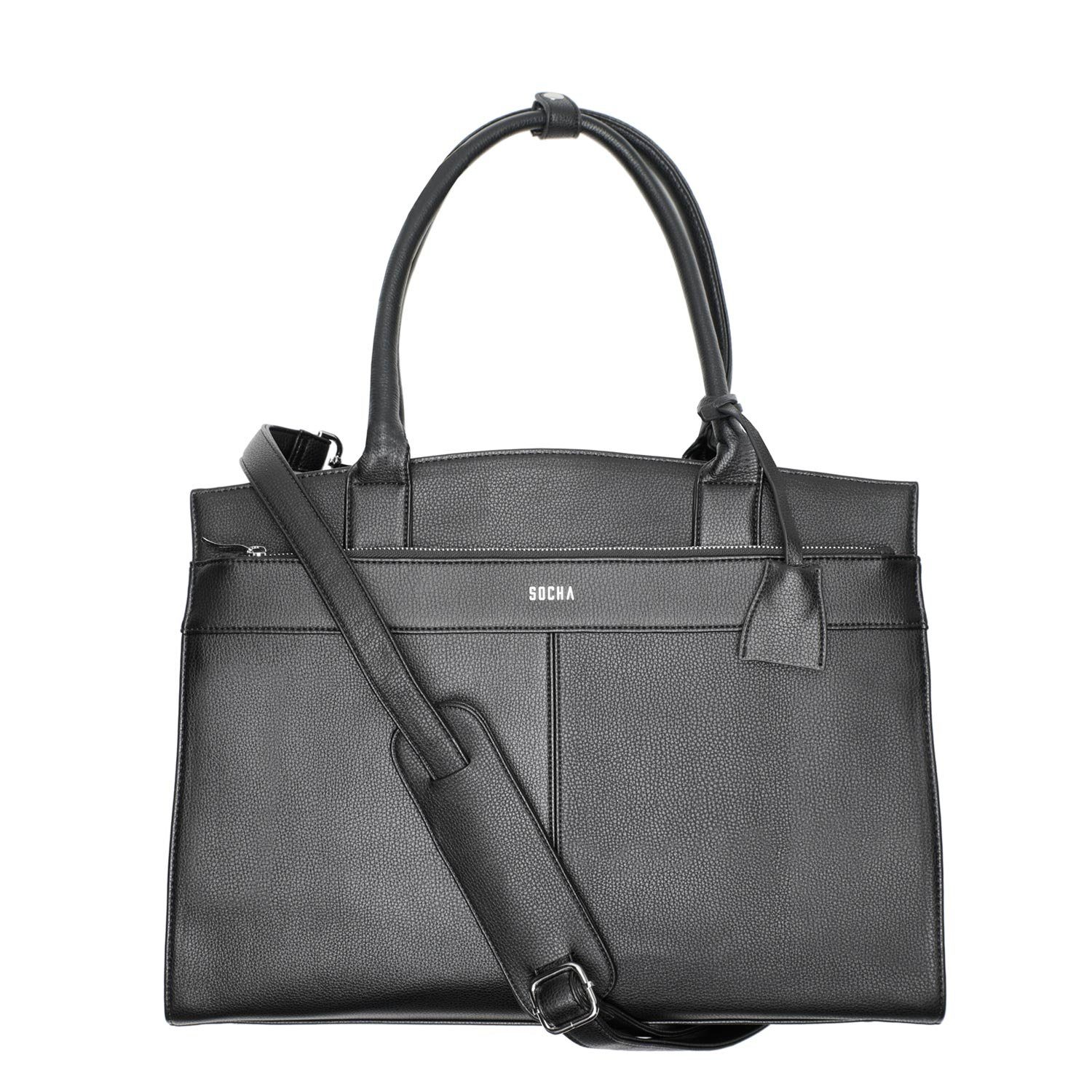 SOCHA Laptoptasche »Iconic Black 15.6 Zoll«, Businesstasche für Damen -  herausnehmbares Laptopfach - extra leicht - Aktentasche mit Tragegurt  online kaufen | OTTO