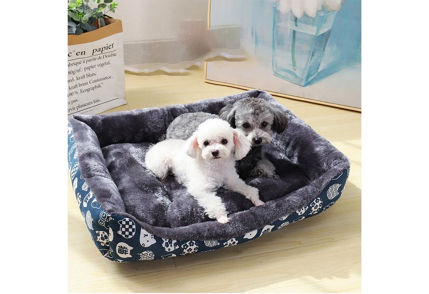 Thumbnail - TPFLiving Tierbett Hundebett / Katzenbett / Tierbett mit Baumwollfüllung - Hundekörbchen, - Katzenkörbchen in Verschiede...