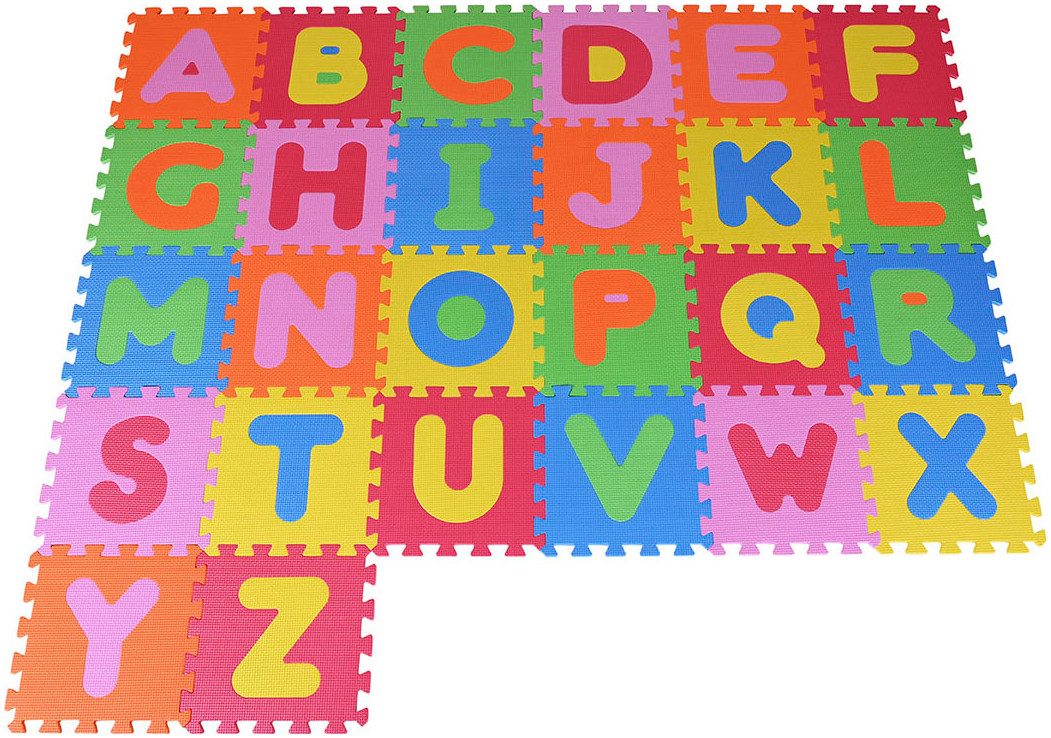 Knorrtoys® Puzzle Alphabet, 26 Puzzleteile, Puzzlematte, Bodenpuzzle