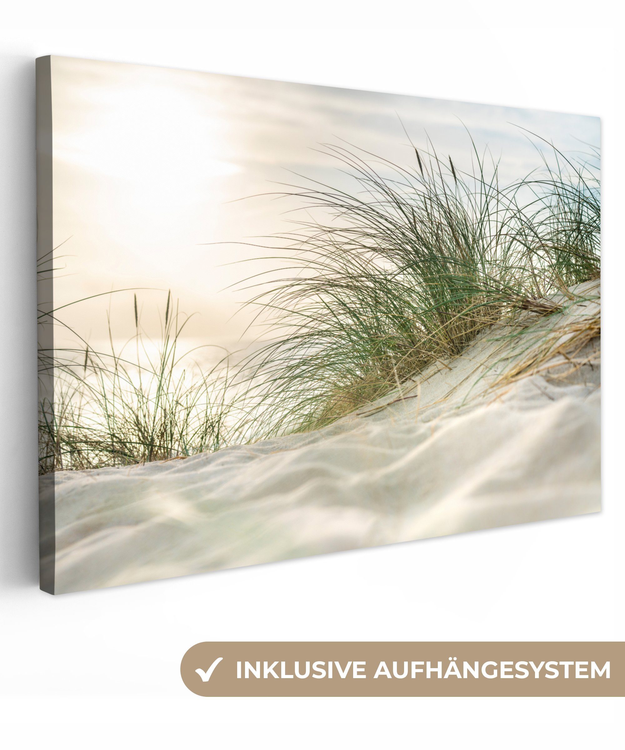 OneMillionCanvasses® Leinwandbild Dünen am Wattenmeer, Fotodruck (1 St), Le günstig online kaufen