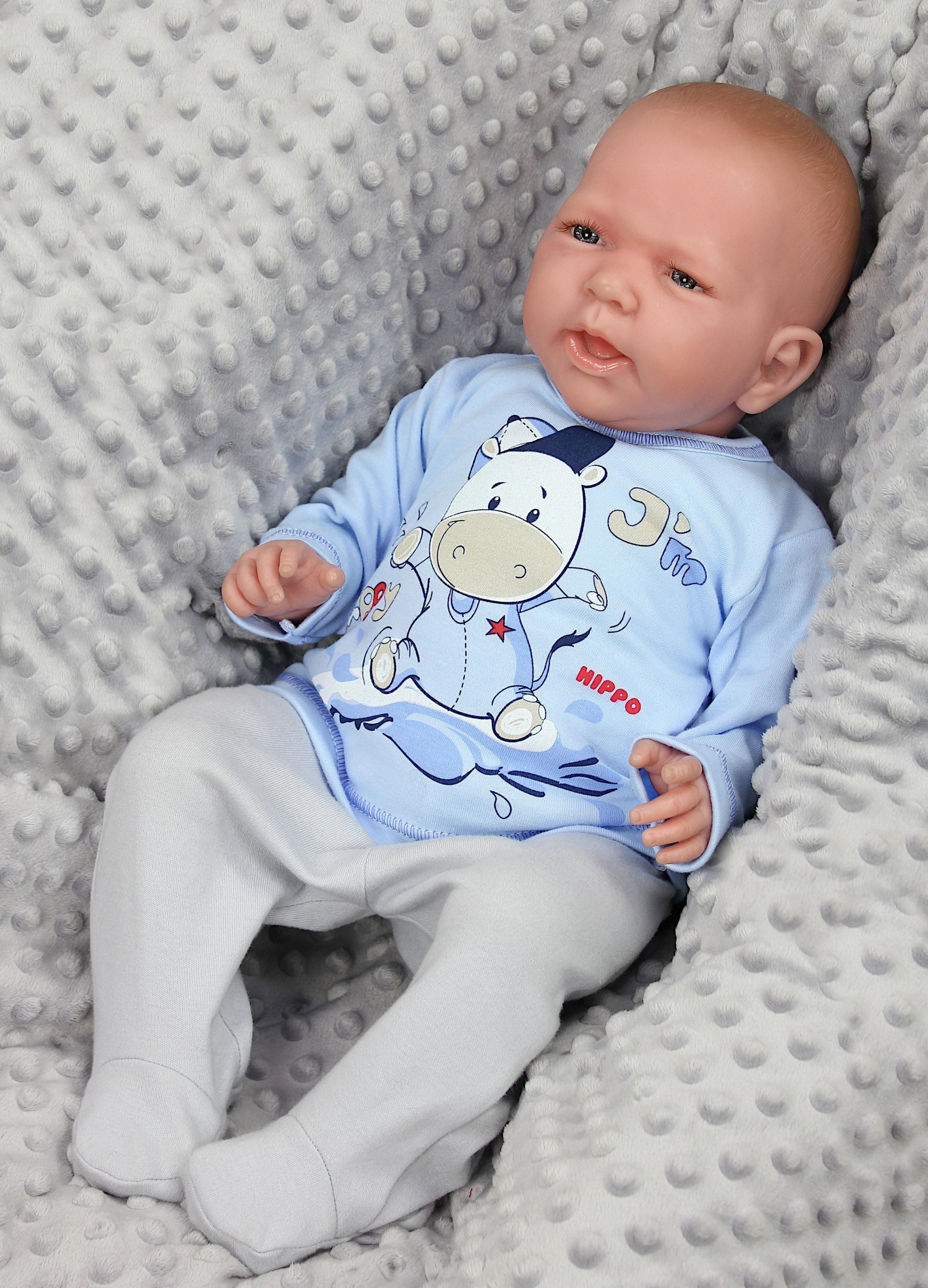 TupTam Rundhalsshirt TupTam Unisex Baby Langarmshirt mit Spruch Aufdruck 3er Set