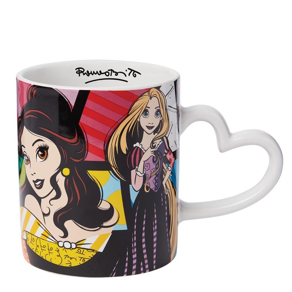 Disney by Britto Tasse Disney Designer Princess Tasse Belle, Schneewitchen, Rapunzel Herz