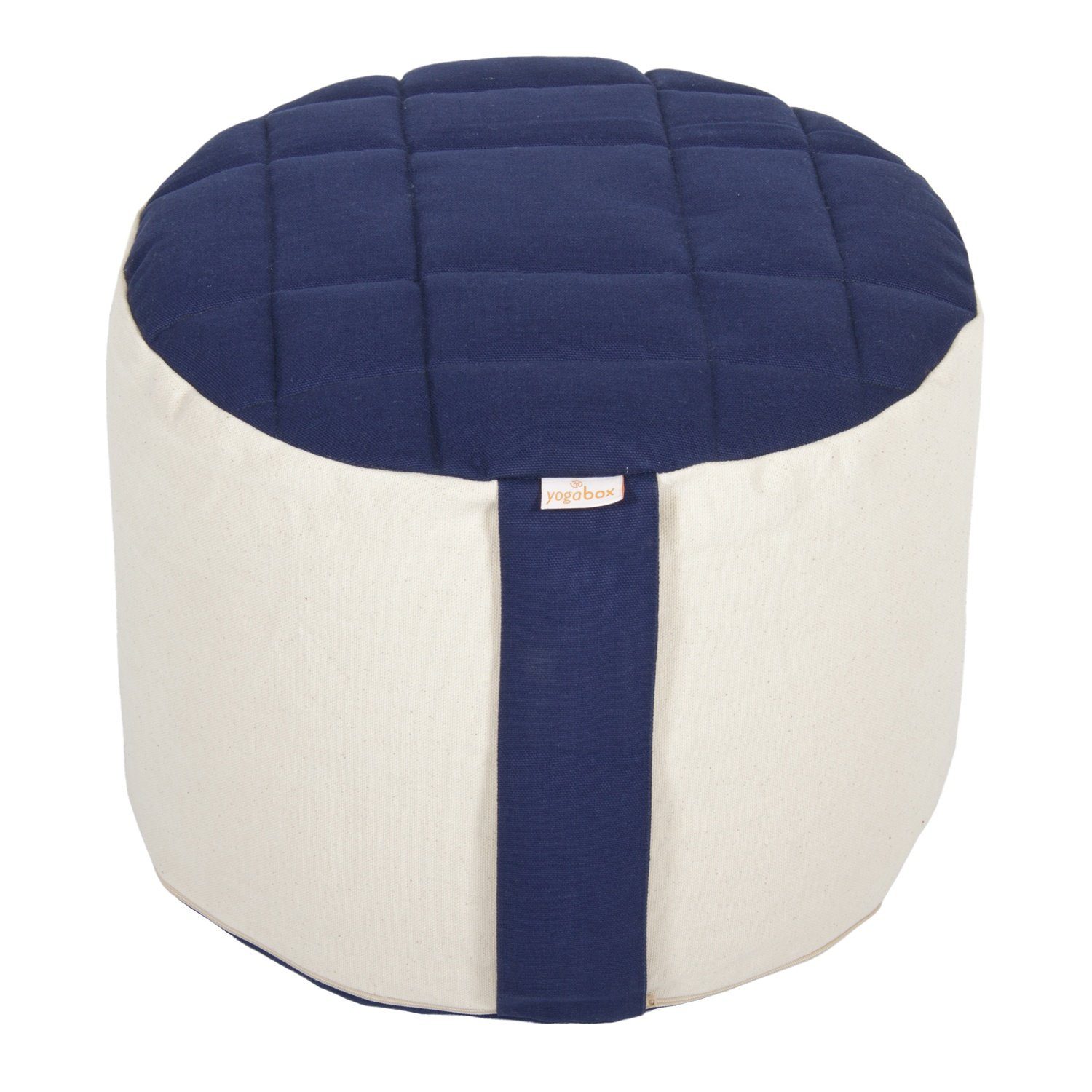 natur Rondo yogabox Big dunkelblau Sitzfläche bequeme Meditationskissen / Premium, extra Yogakissen