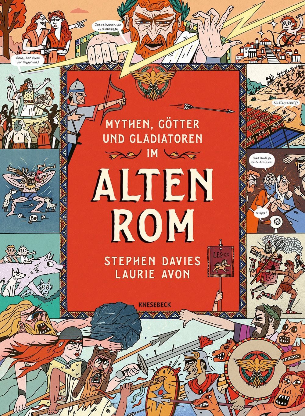 Mythen, Götter und Gladiatoren im Alten Rom / Stephen Davies, Kindercomic ab 8 Jahren über römische Mythologie, Gladiatoren, Kaiser & das Leben im Imperium Romanum