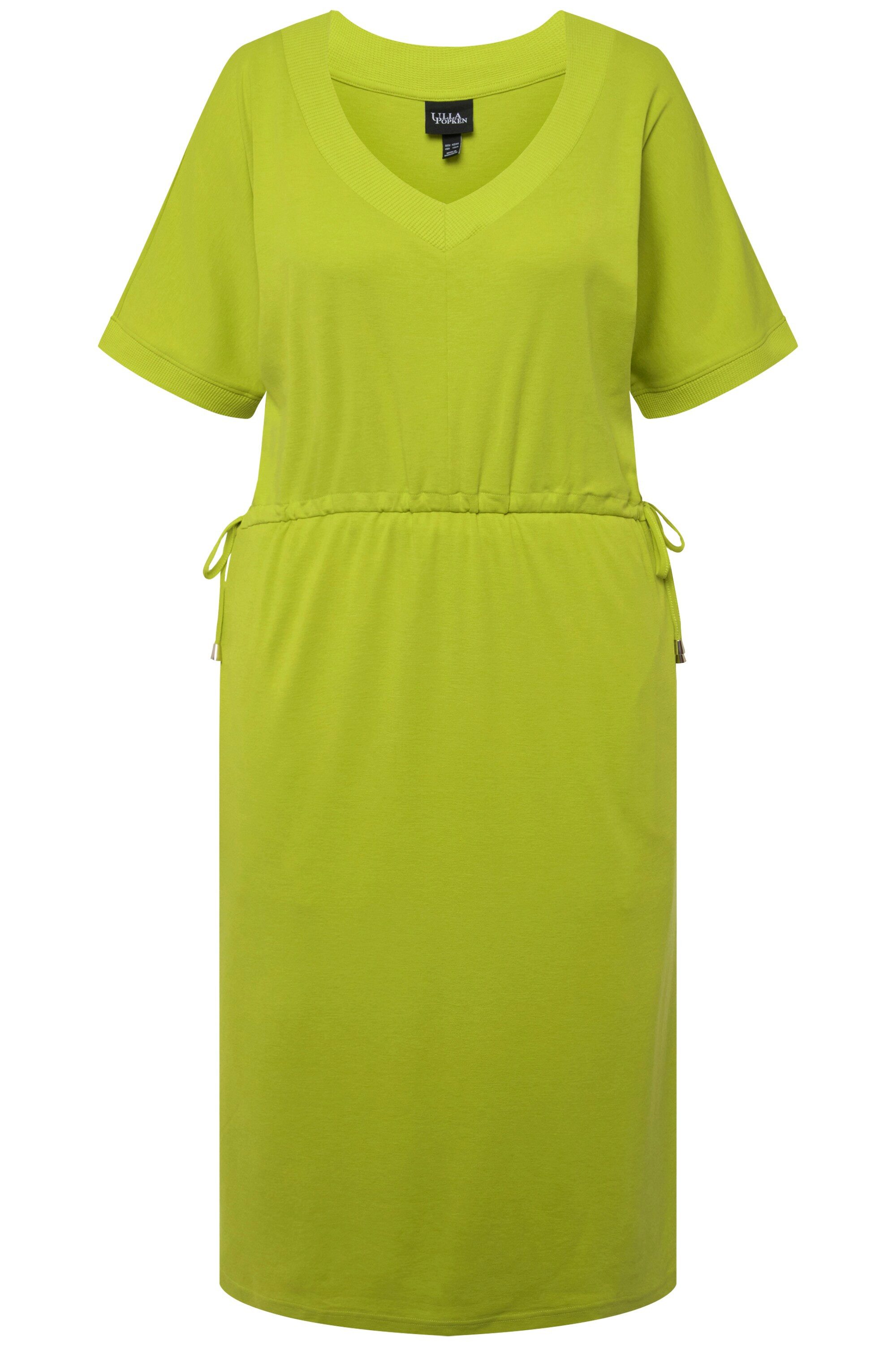 Ulla Popken Jerseykleid Jerseykleid Tunnelzug A-Linie günstig online kaufen