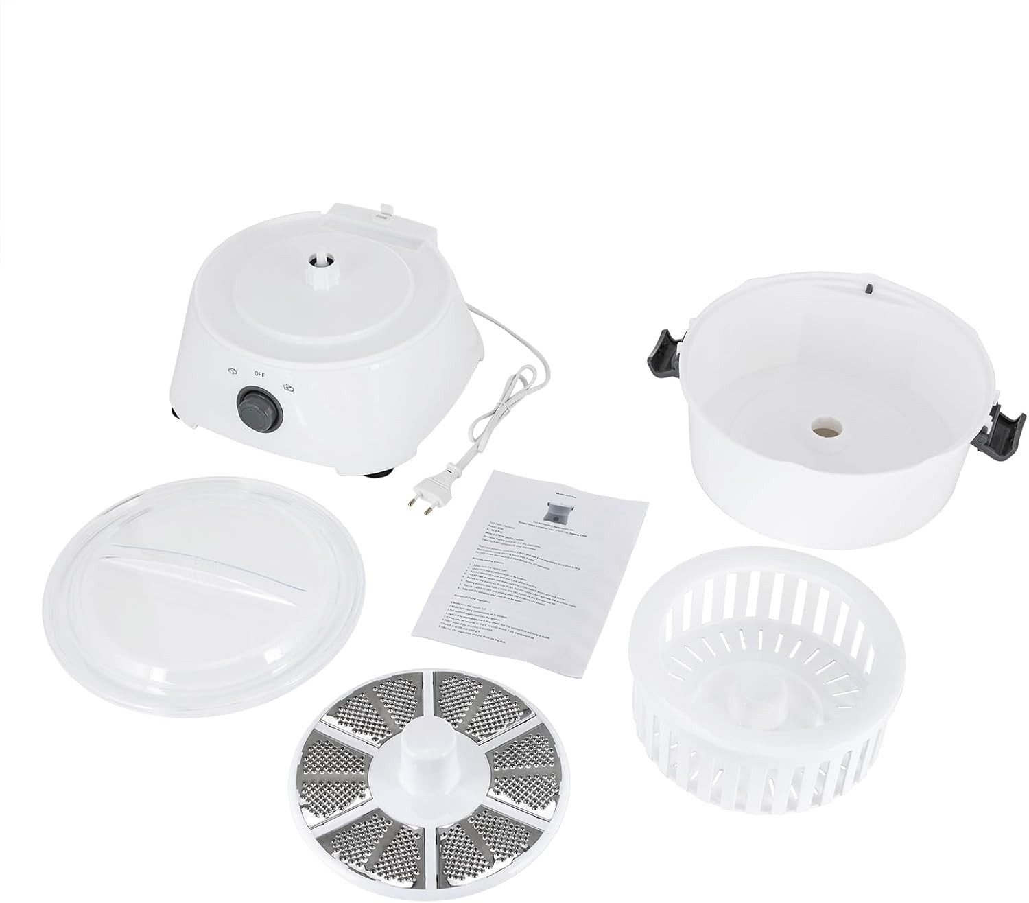 FELIXLEO Fisch-Futterautomat Elektrischer Kartoffelschaeler Gemueseschaeler Automatisch 800g