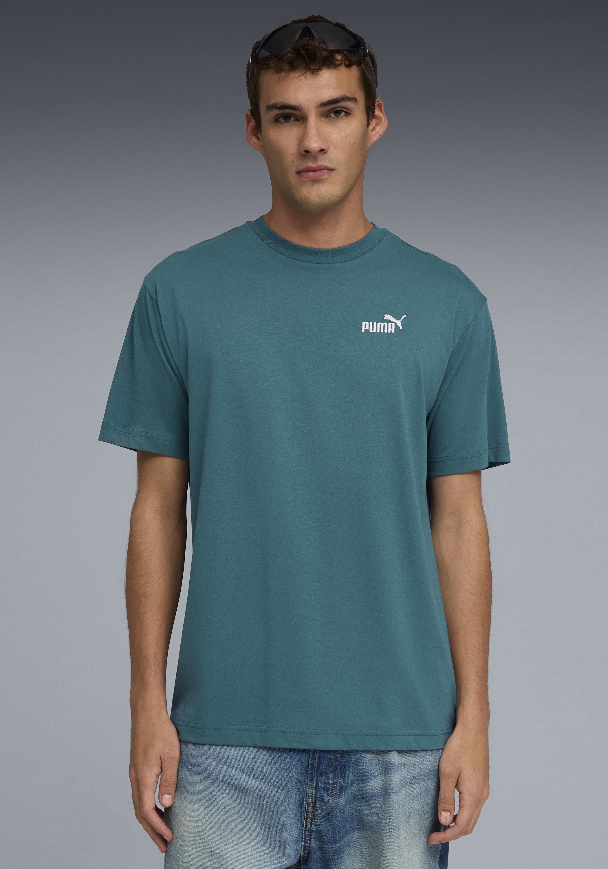 PUMA T-Shirt ESS RELAXED SMALL NO. 1 LOGO TEE Kurzarm, sportlicher Stil, Rundhalsausschnitt